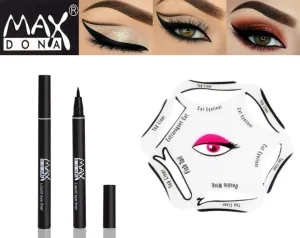 6 in 1 Eyeliner Stencil - Optional Black Eyeliner