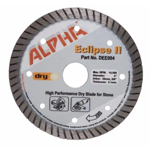 Alpha® Eclipse II Wet/Dry Concrete and Stone Cutting Blades