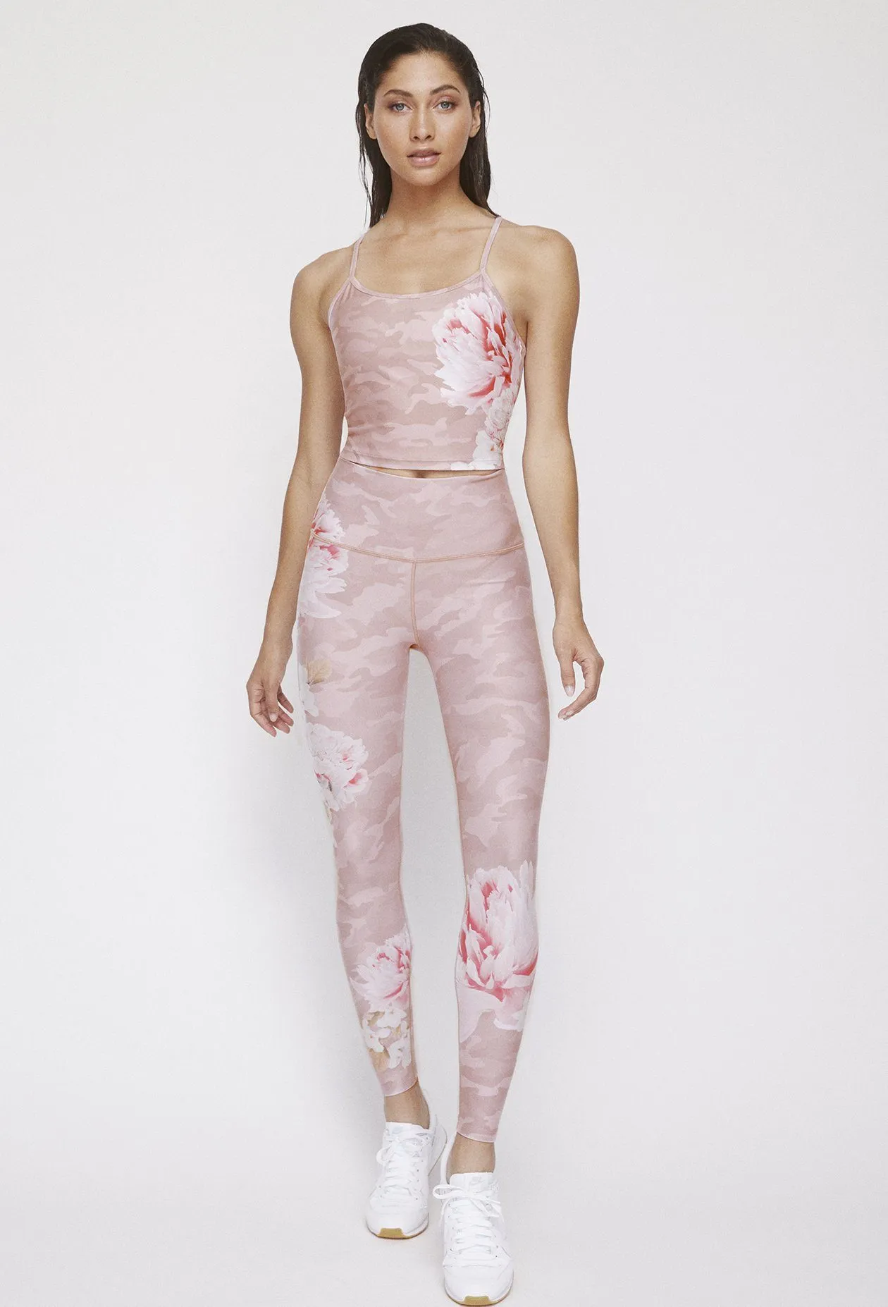 Avery Cropped Tank Blush Camo Peony