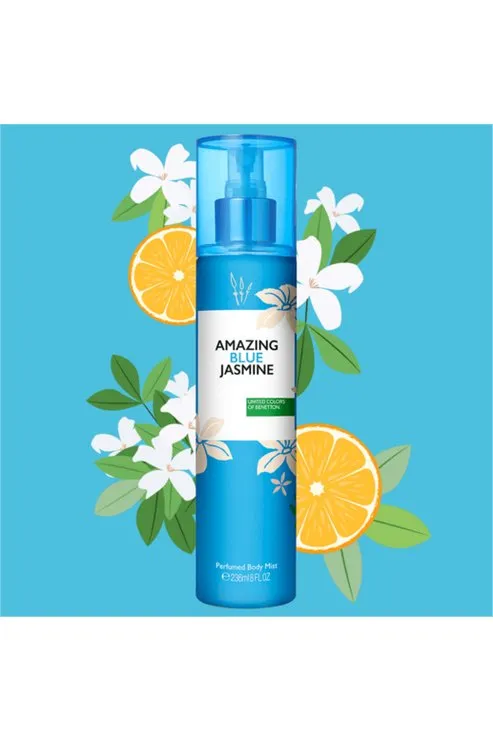 Benetton Amazing Blue Jasmine Body Mist 236ML