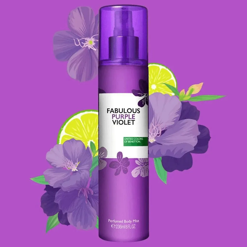 Benetton Fabulous Purple Violet Body Mist 236Ml