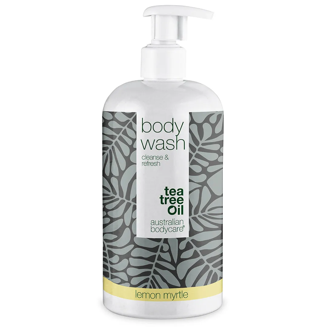 Body wash for blemishes and body odor — Body wash that reduces body odor, smelly feet, and spots, leaving skin refreshed and clean.