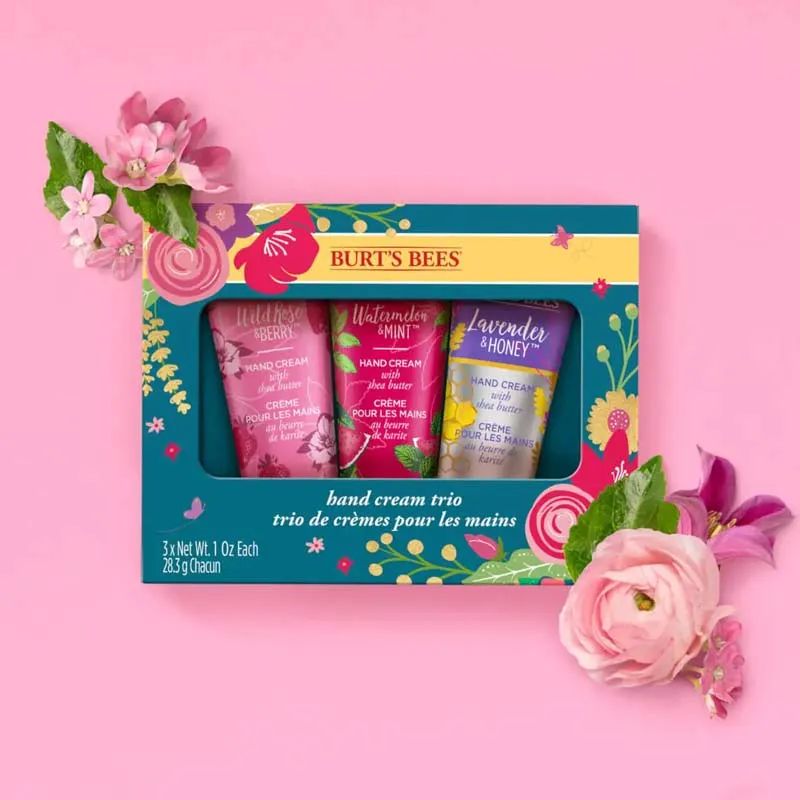 Burt's Bees Hand Cream Trio Spring Gift Set