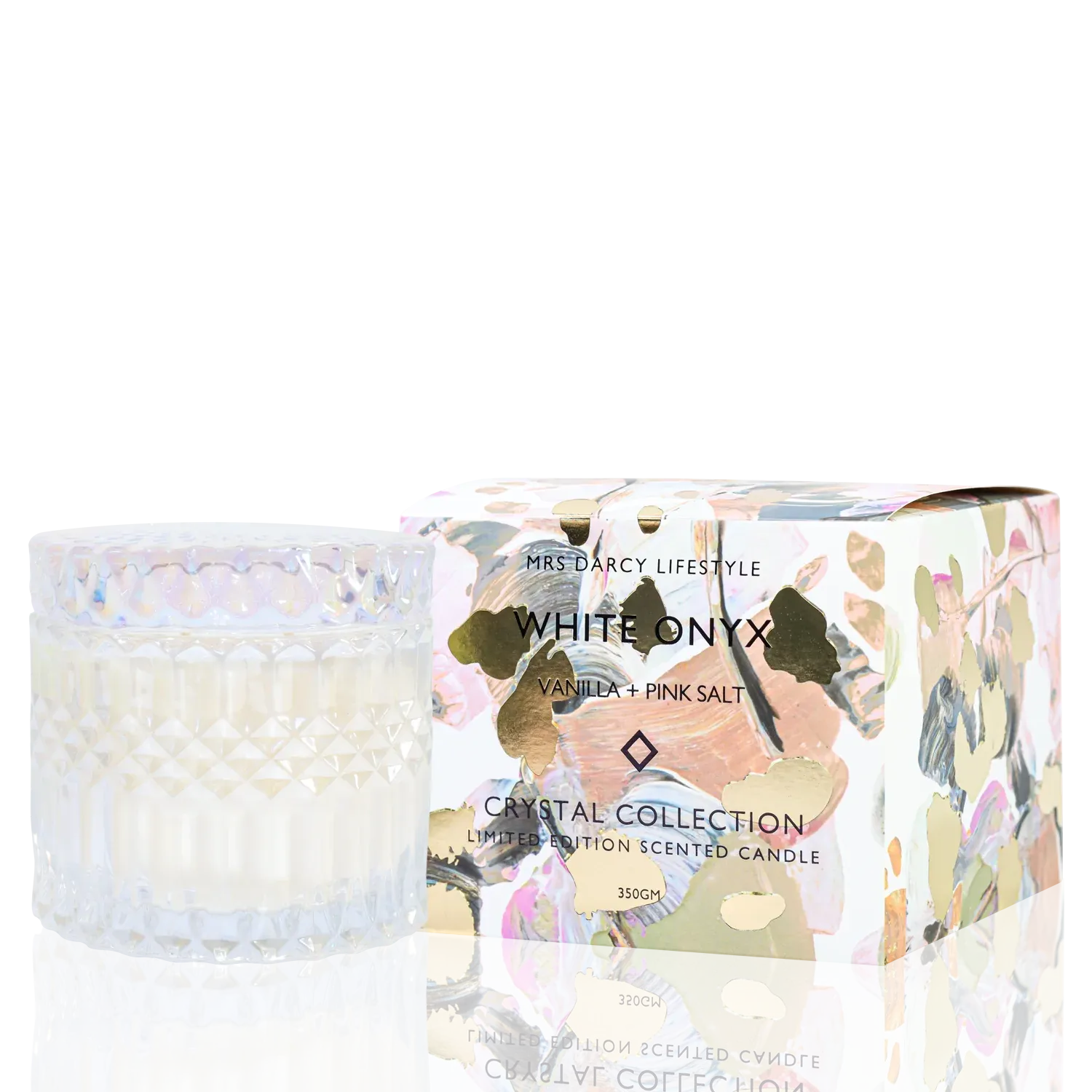 Candle White Onyx | Vanilla   Pink Salt