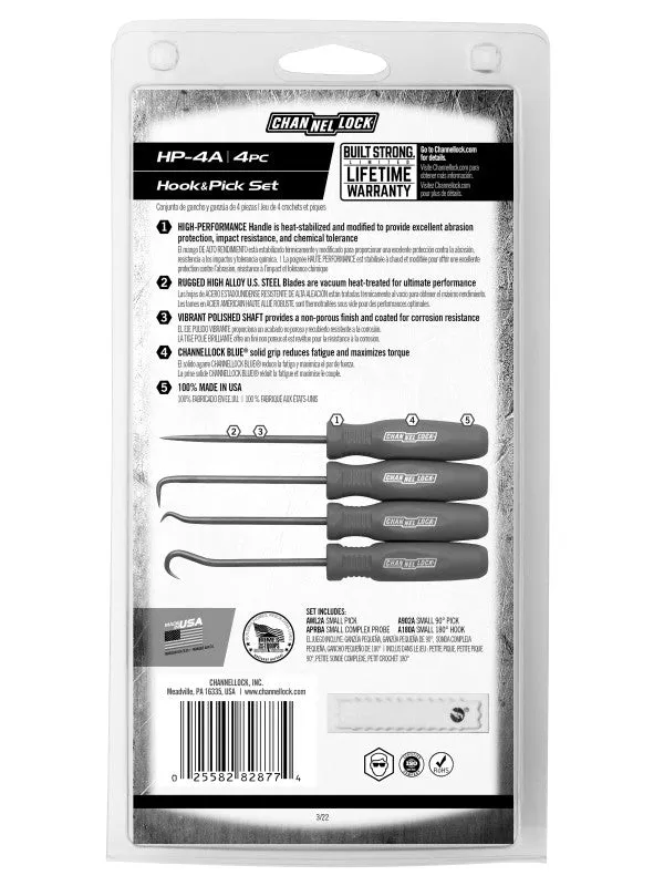 Channellock HP-4A 4pc Precision Hook and Pick Set