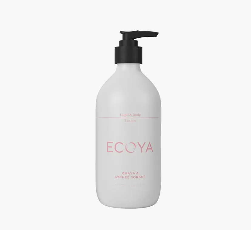 Ecoya Hand & Body Lotion - Guava & Lychee Sorbet