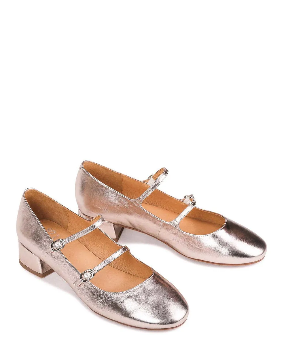 EOS Cessie Rose Metallic Leather Mary Jane Ballet