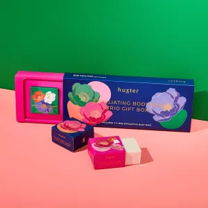 Exfoliating Body Bar Trio 150gm - Cobalt Blue & Bright Florals