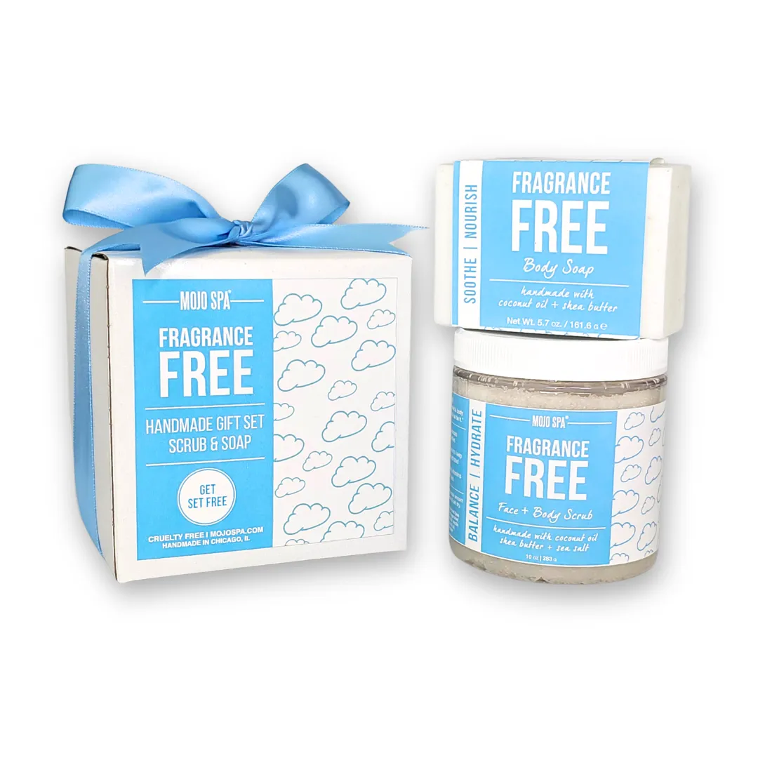 Fragrance Free Scrub & Soap Gift Set