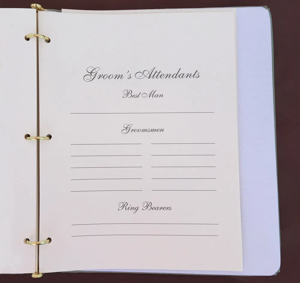 Grace Wedding Memory Book