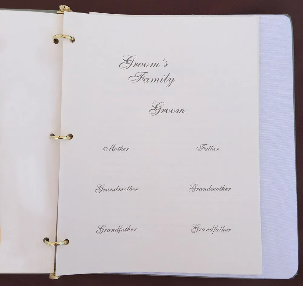 Grace Wedding Memory Book