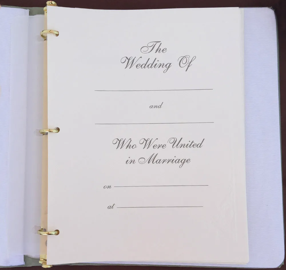 Grace Wedding Memory Book