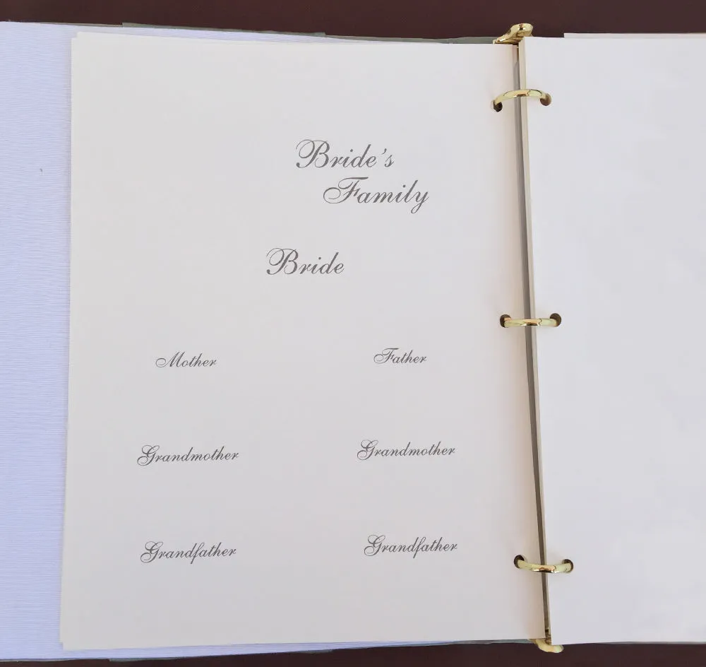 Grace Wedding Memory Book