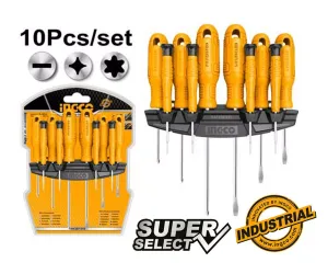 Ingco HKSD1058 10 pcs Screwdriver Set