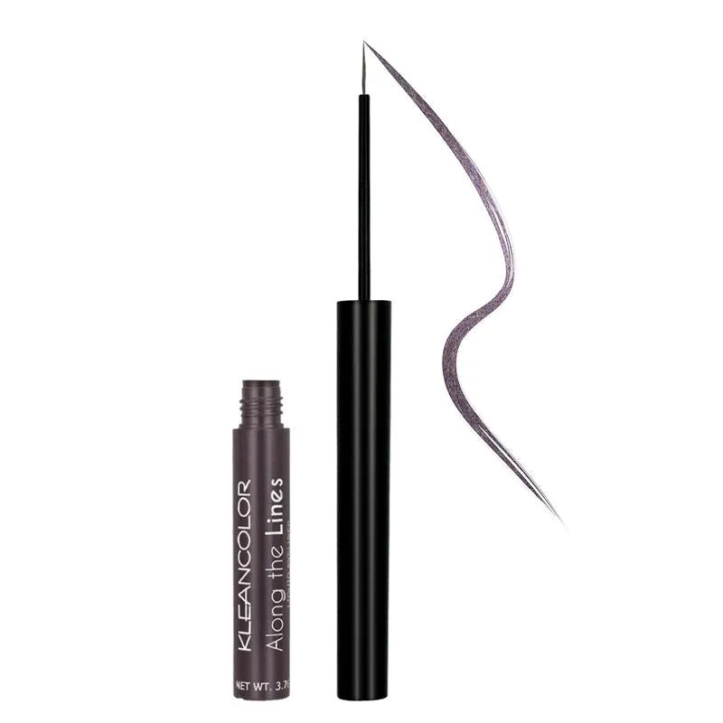 Kleancolor Along the Lines Liquid Eyeliner-Metallic Neutrals (3 Piece) (LE762 Silver Mauve)