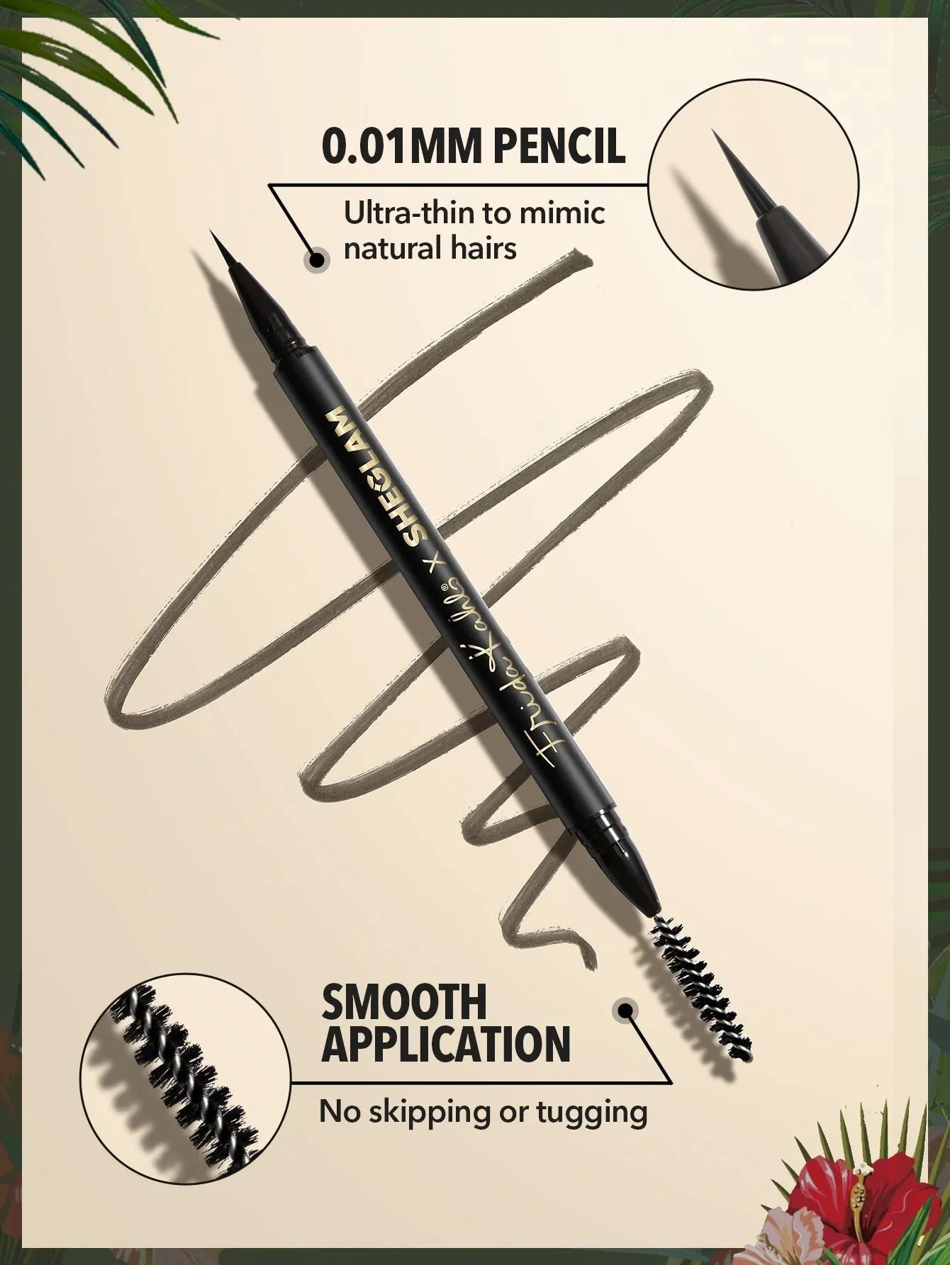 Liquid eyebrow pencil Sheglam x Frida Kahlo Brow Icon - Espresso, dark brown