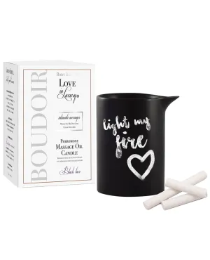 Love in Luxury Soy Massage Candle - 5.2 oz Black Lace