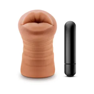 M For Men Isabella Mocha Tan Mouth Stroker