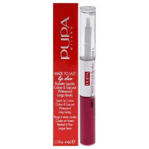 Made To Last Lip Duo - 004 Geranium Fuchsia by Pupa Milano for Women - 0.13 oz Lipstick