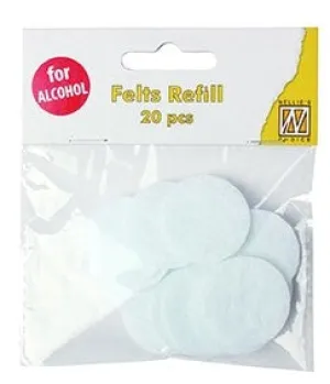 Nellie's Choice Spare Felts Round For IAP006 (20 pcs) diam. 3cm