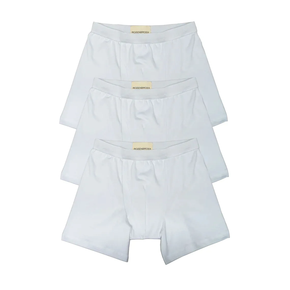 Organic Bamboo Jersey Boxer-Short in White