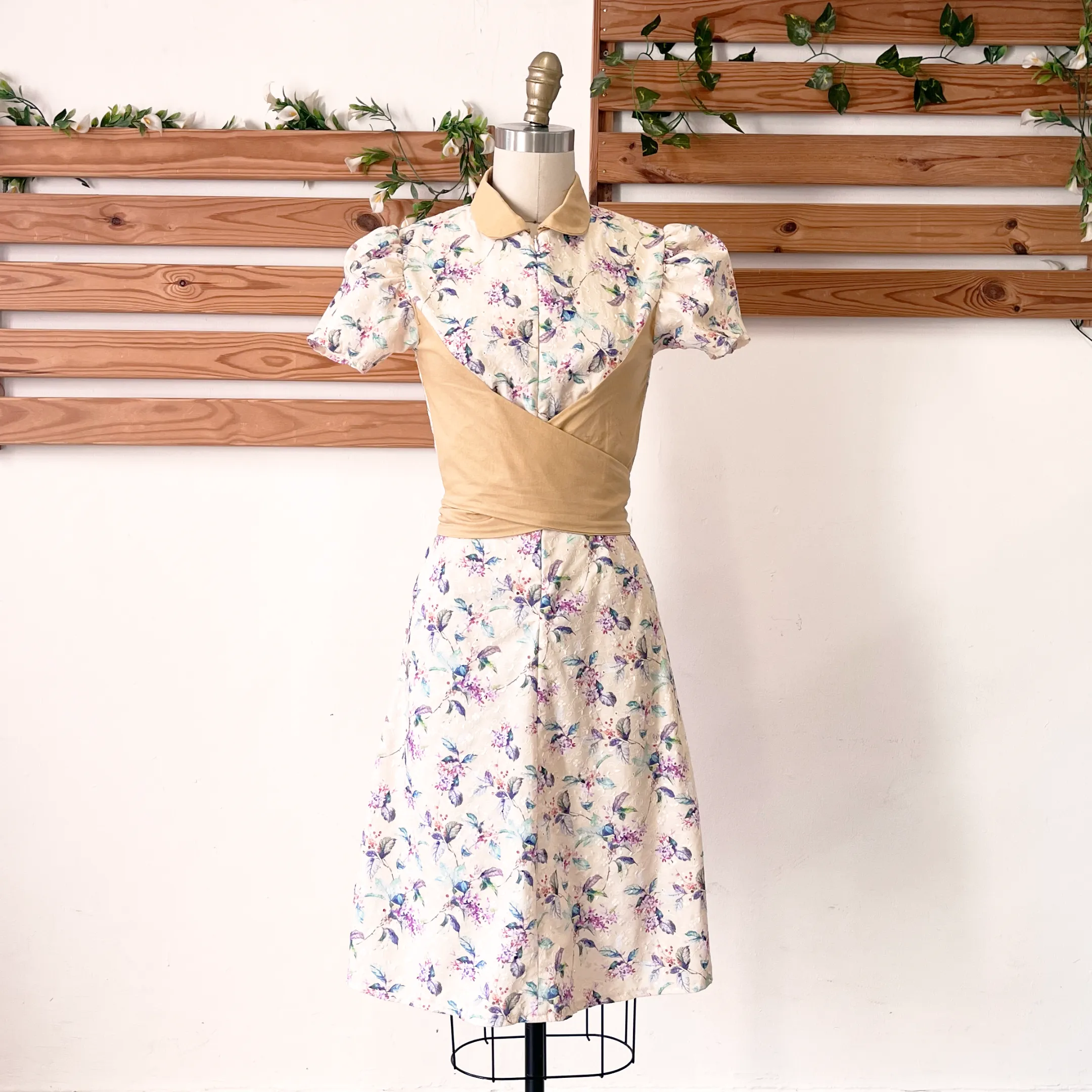 Pattern: 250 – Collared Dress with Wrap Waist *Custom Fit