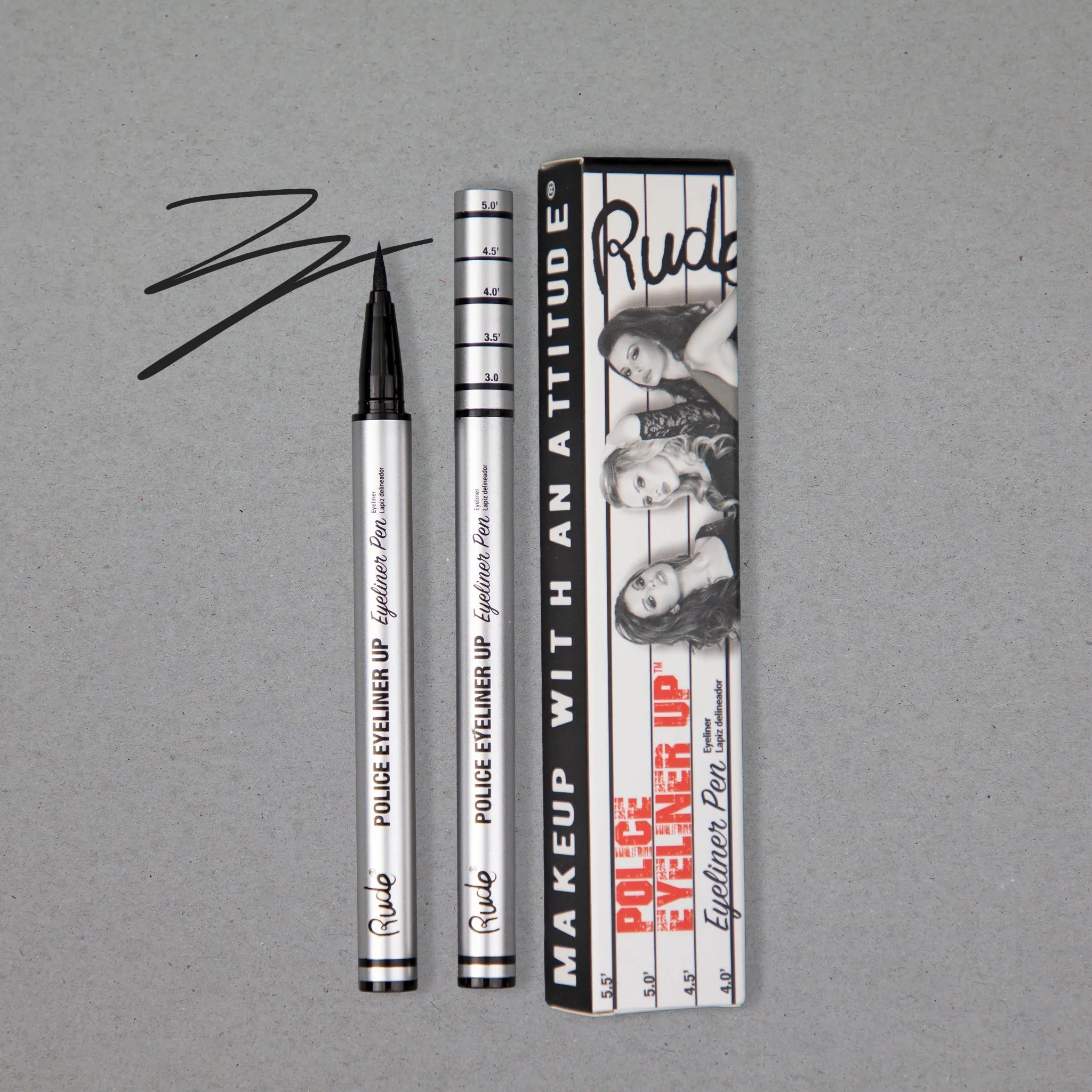 Rude - Police Eyeliner Up Eyeliner Pen - Bail Bond (Black)