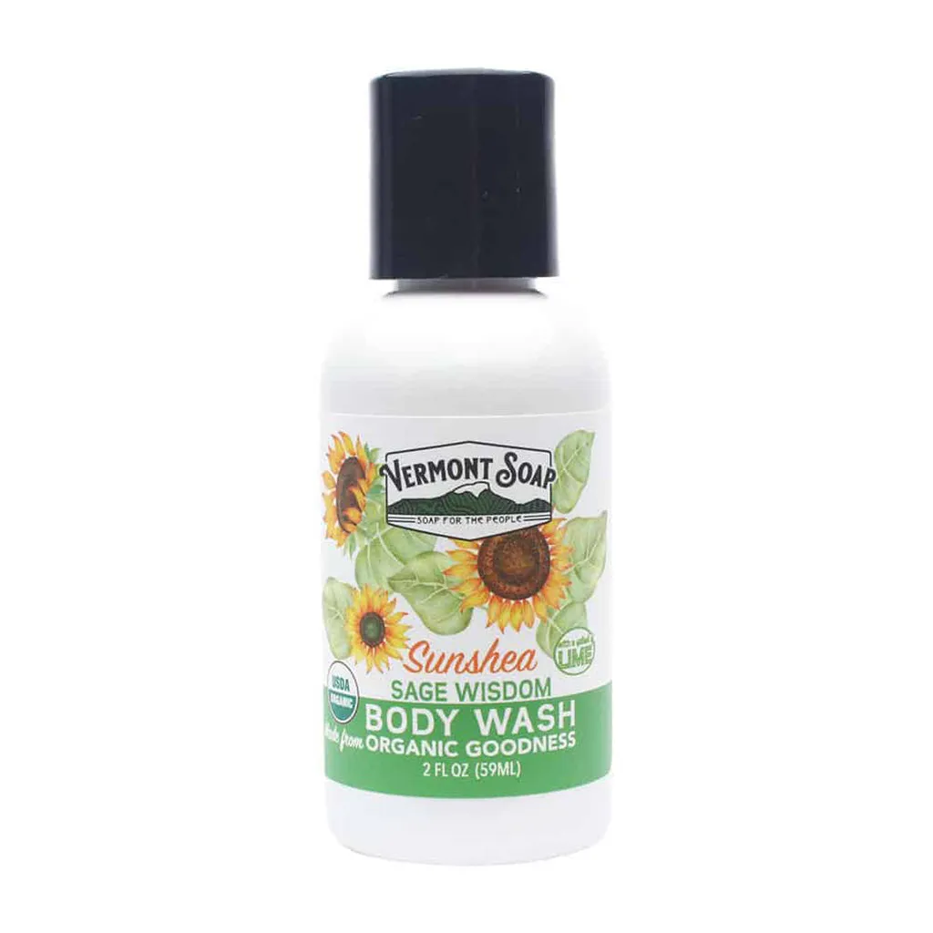 Sage Lime Wisdom Organic Body Wash - Vermont Soap