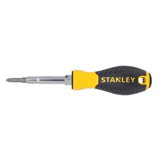 STANLEY 6-Way Quick Change Screwdriver (Yellow and Black) STHT68012-8