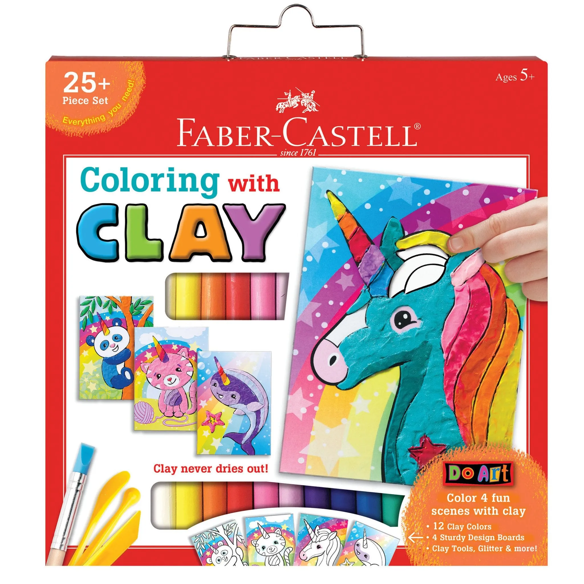 Unicorn and Friends Coloring With Clay