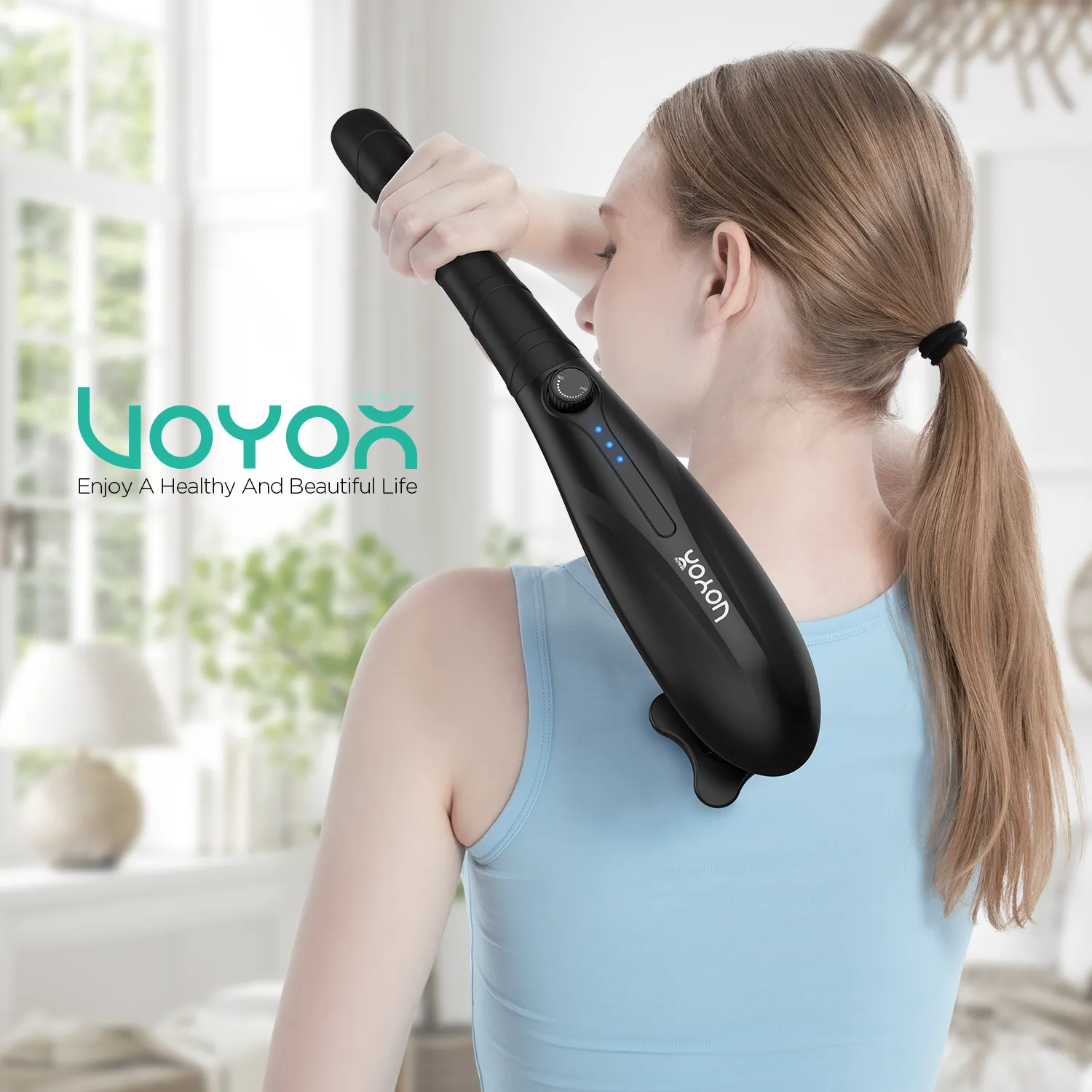 VOYOR-HEALTH Cordless Long Handle Percussion Massager MH560