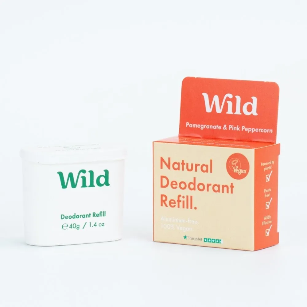 Wild | Natural Deodorant Refill | Pomegranate & Pink Peppercorn